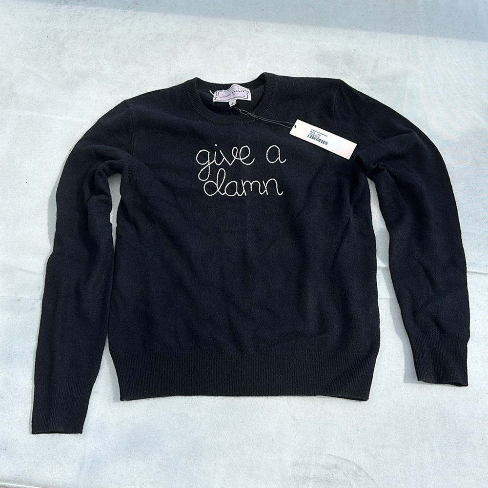 Give a damn Lingua Franca crewneck - Picture 4 of 5